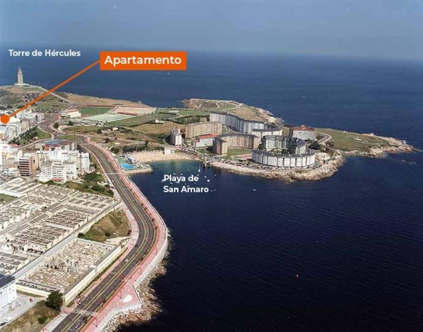 Apartamento Torre De Hercules A Coruña Dış mekan fotoğraf